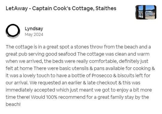 Letaway - Captain Cook'S Cottage, Staithes Dış mekan fotoğraf